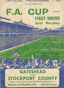 gateshead vs stockport county fa cup 1951