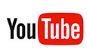 YouTube logo red and white