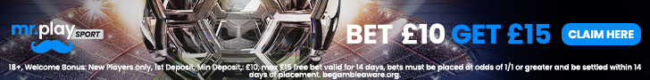 £10 Free Bets Mr Play